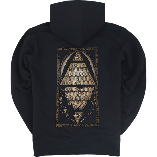Pyramid Pullover Hood [Black],NOT4NERD