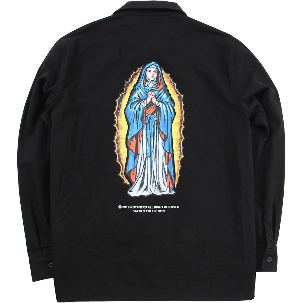 The Virgin Mary Shirts [Black],NOT4NERD