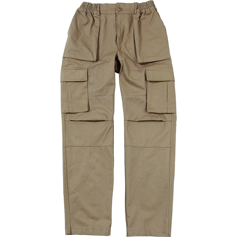 Cargo Pocket Pants - Beige,NOT4NERD
