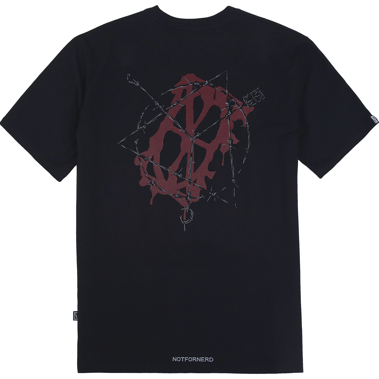 Wire Entanglement T-Shirts [Black],NOT4NERD