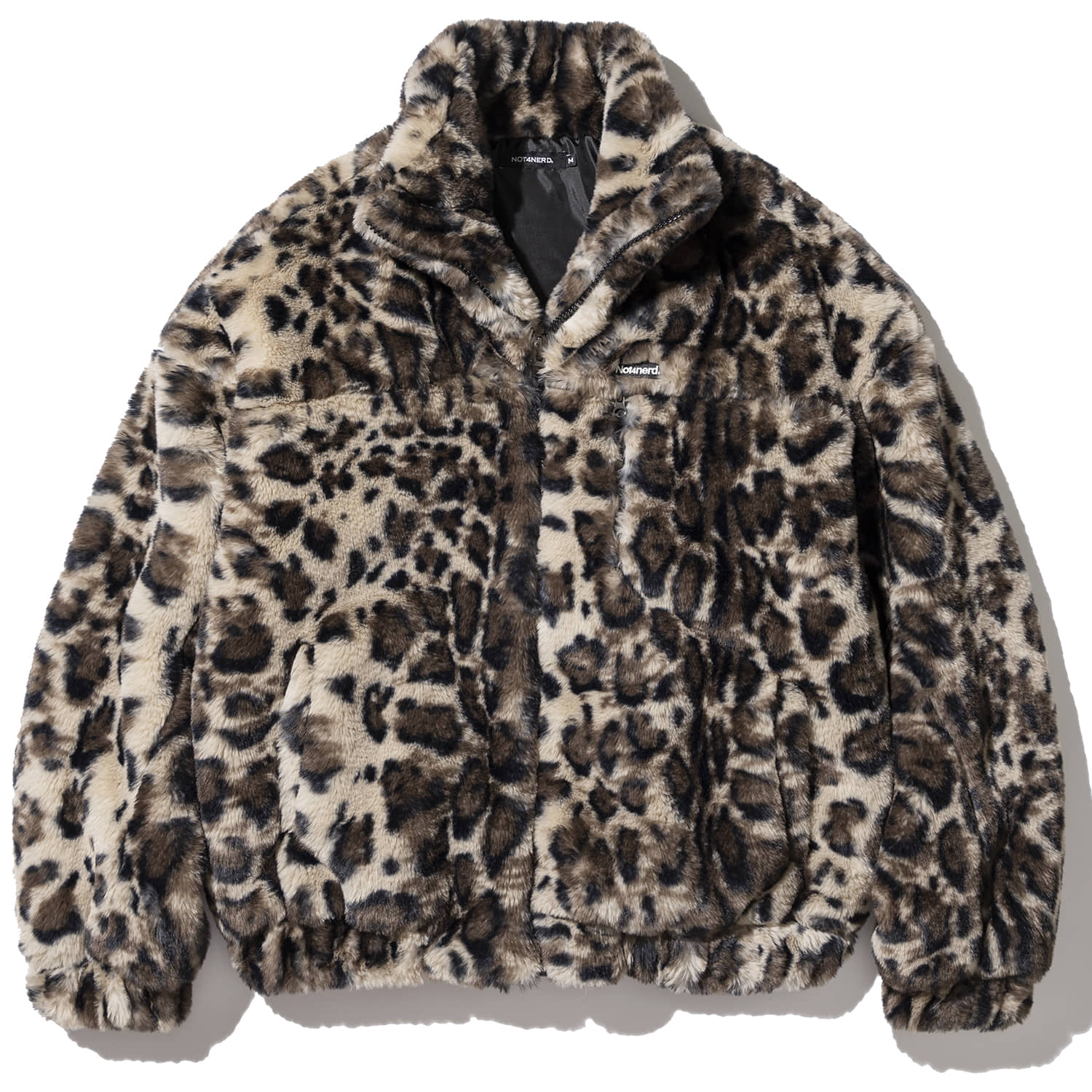 Symbol Fur Jacket Leopard,NOT4NERD
