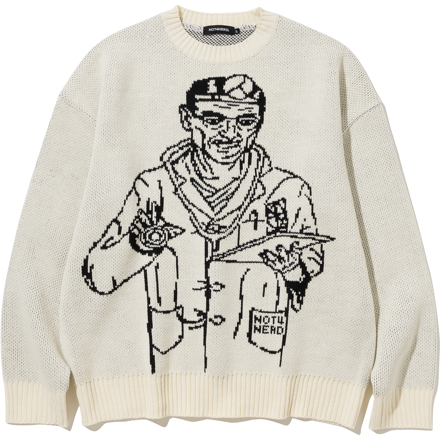 Doctor Knit Sweater - Ivory,NOT4NERD