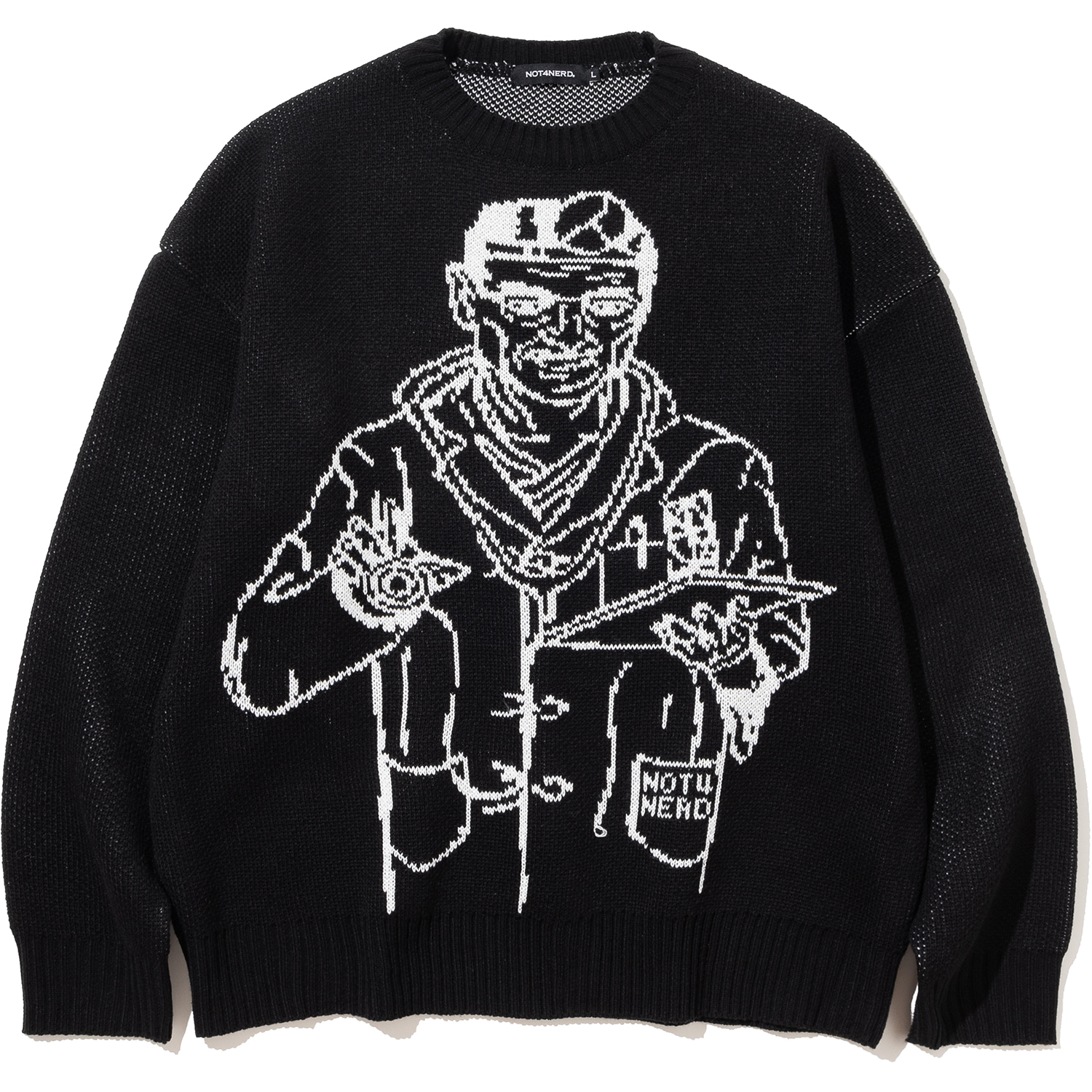 Doctor Knit Sweater - Black,NOT4NERD