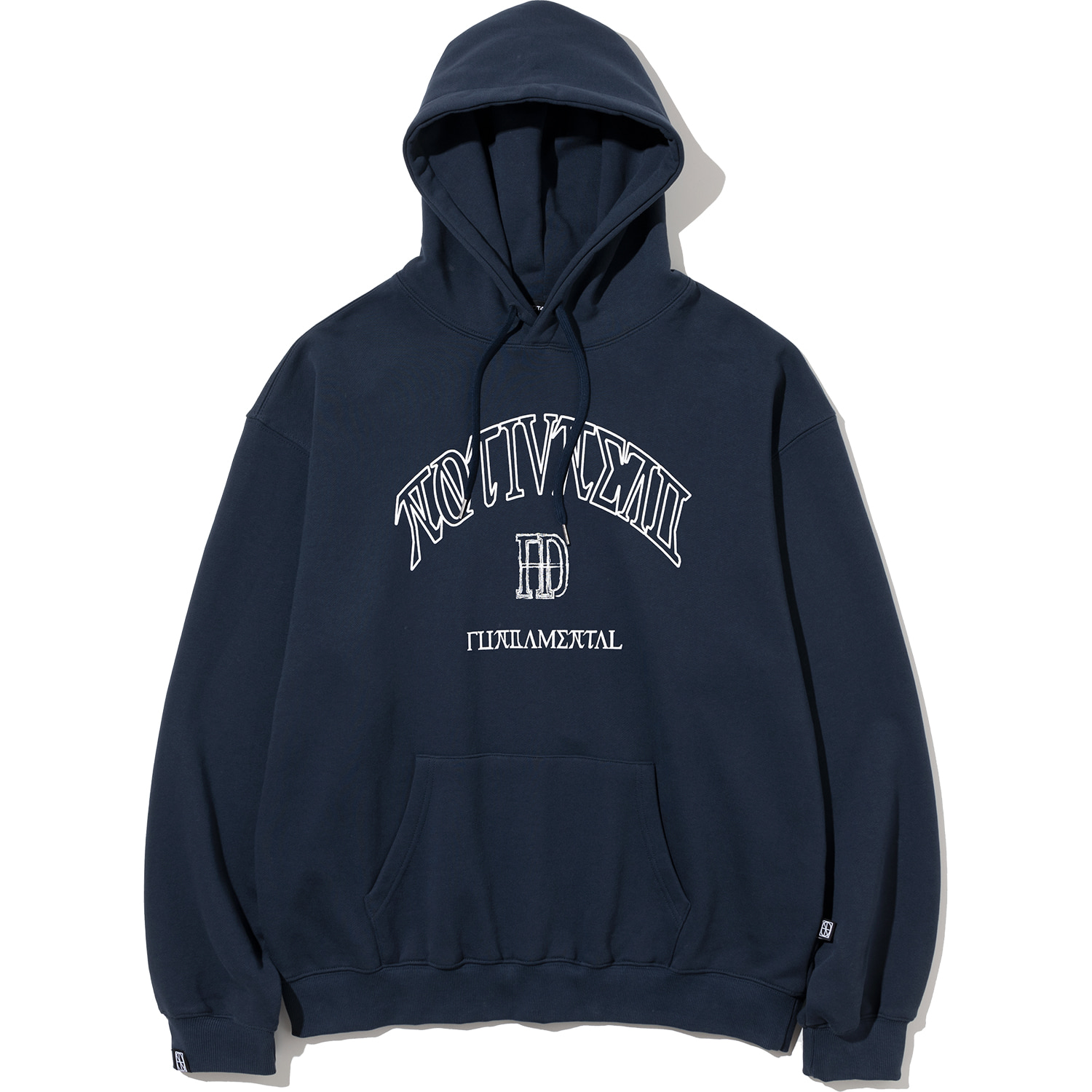 Arch D Logo Pullover Hood - Navy,NOT4NERD