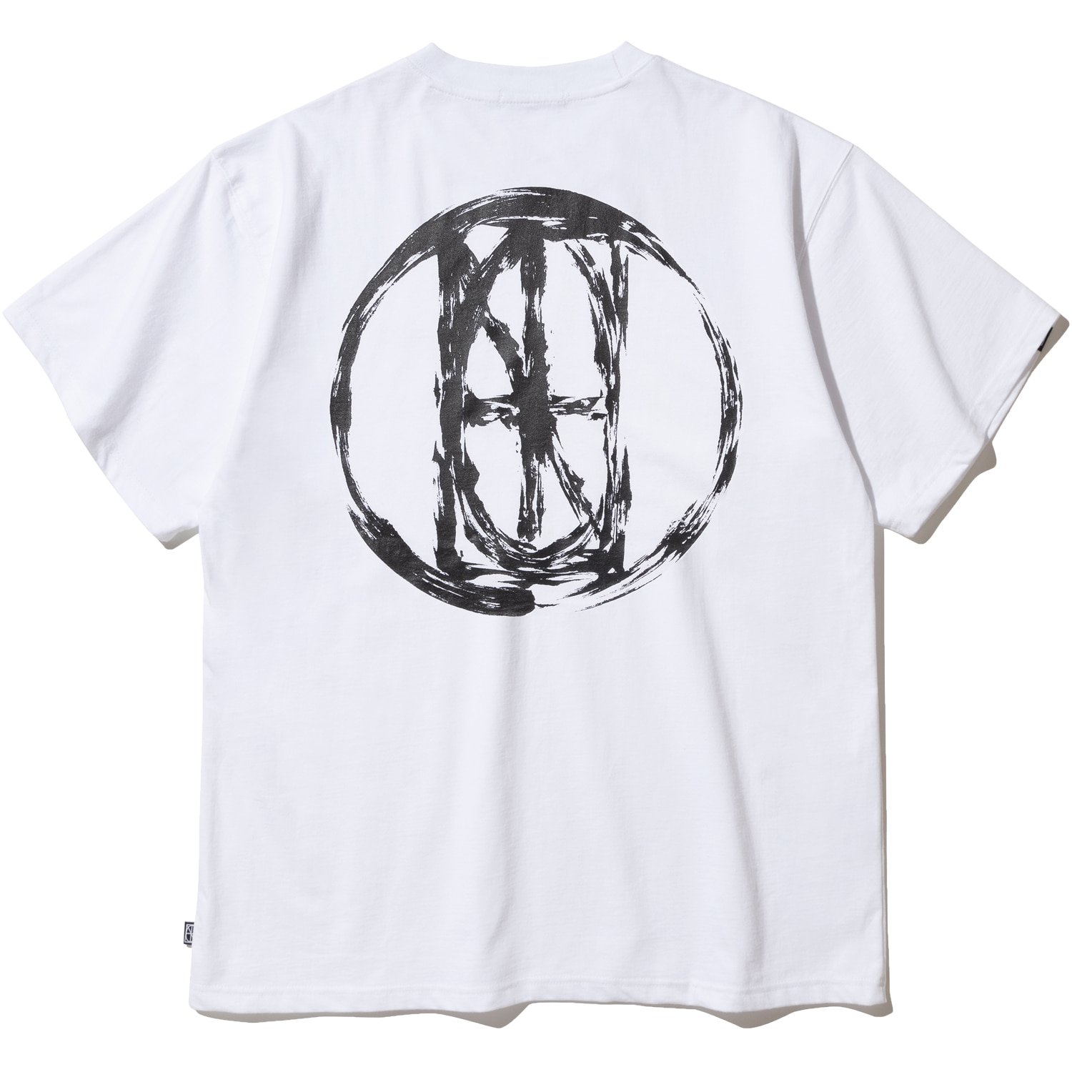 Brush Circle Logo T-Shirts - White,NOT4NERD