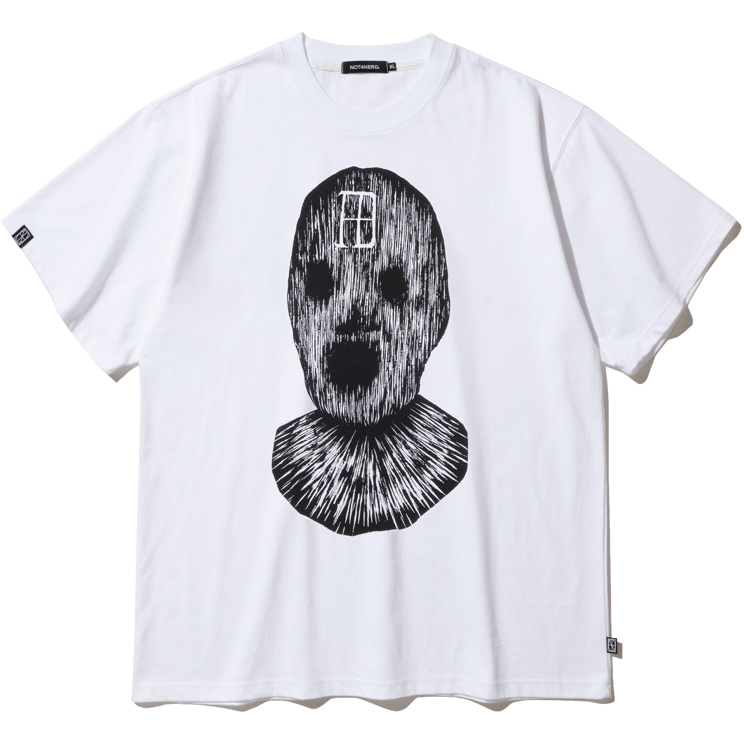 Mask T-Shirts - White,NOT4NERD