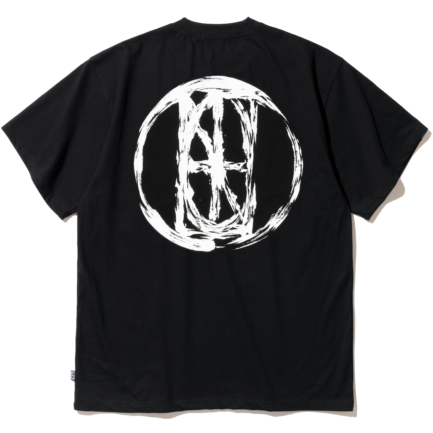 Brush Circle Logo T-Shirts - Black,NOT4NERD