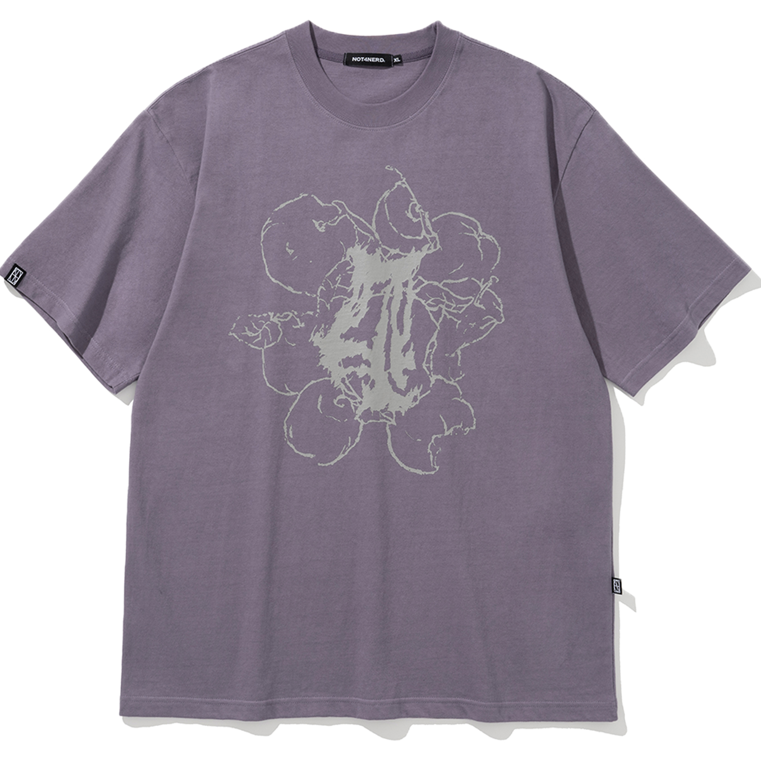 [4월 19일 예약배송] Pile Of Apples T-Shirts - Light Purple,NOT4NERD