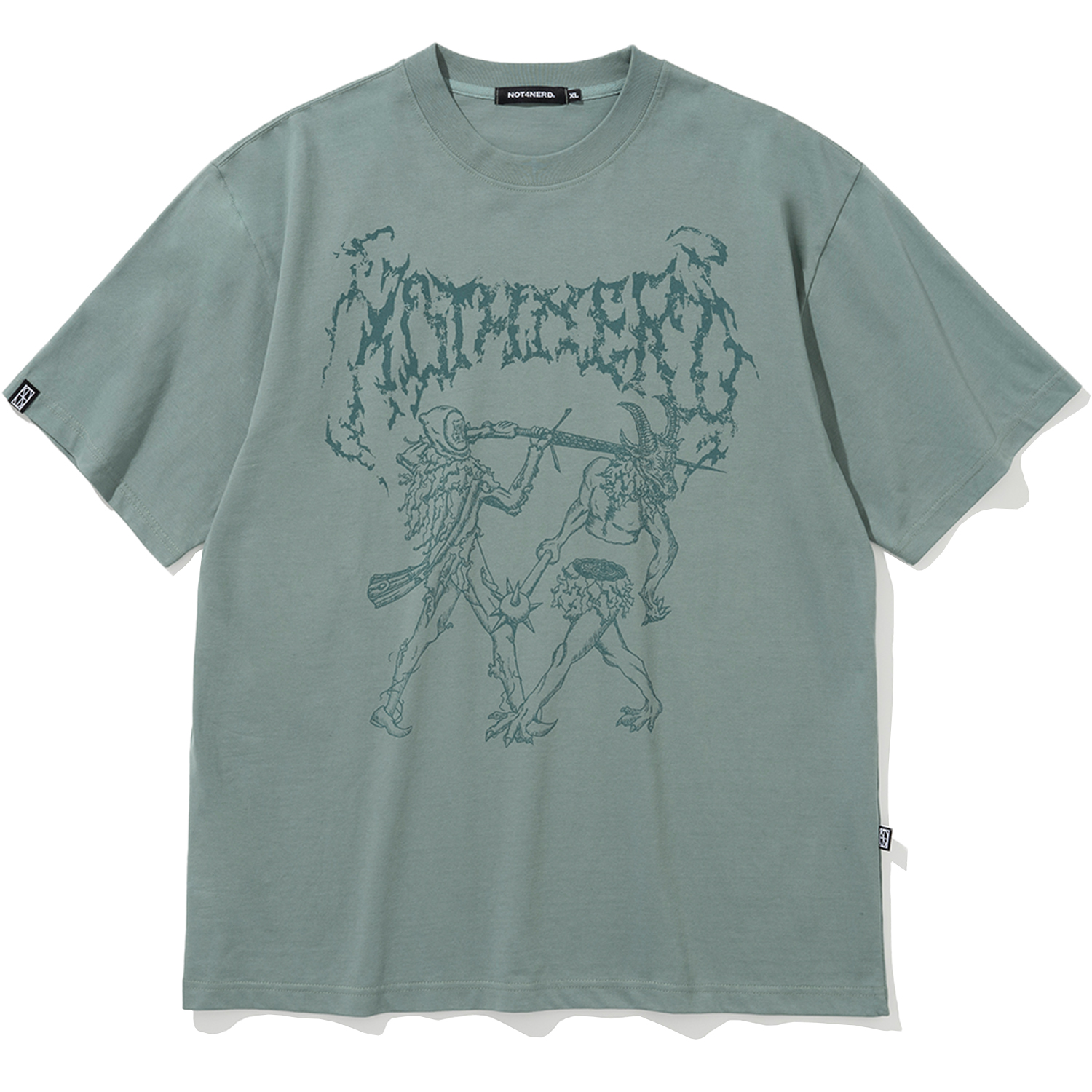 [4월 19일 예약배송] Split T-Shirts - Emerald,NOT4NERD