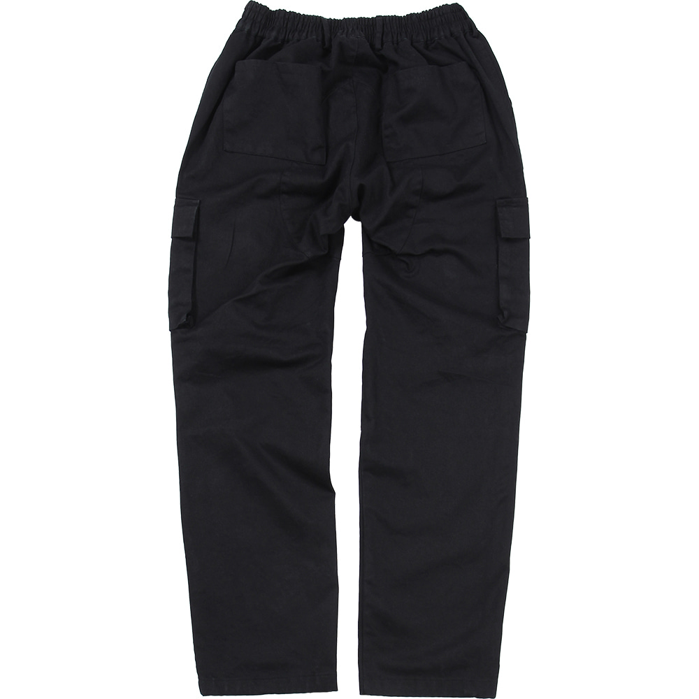 Cargo Pocket Pants - Black,NOT4NERD
