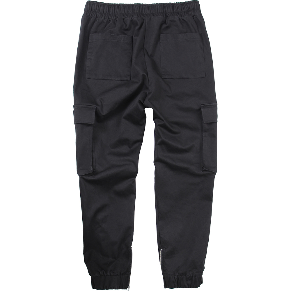 Cargo Jogger Pants - Regular Fit [Black],NOT4NERD