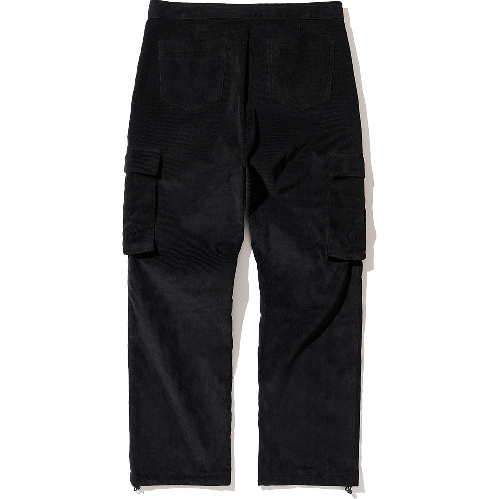 Corduroy Cargo Pants Black,NOT4NERD
