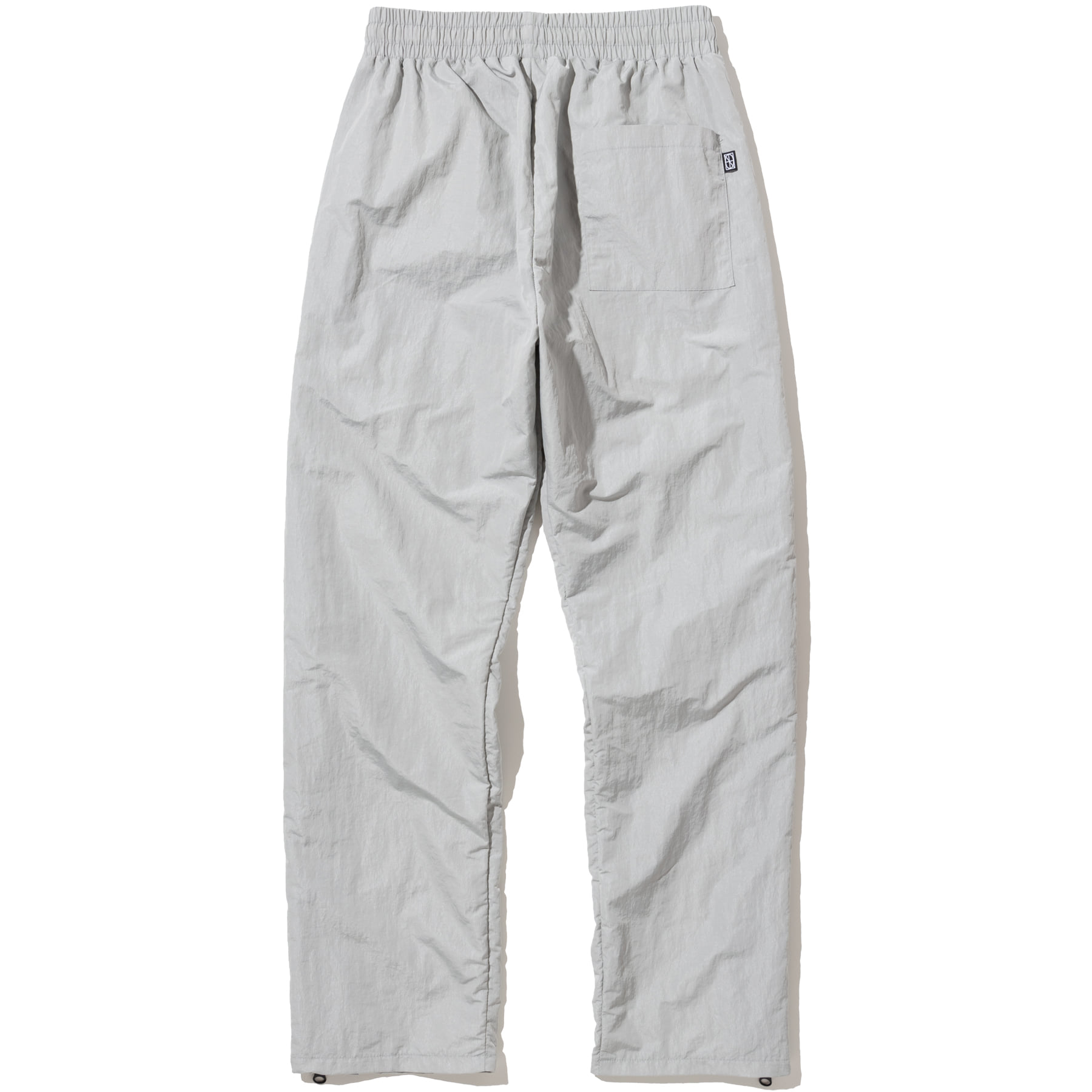 Two Way Side Zipper Nylon Pants - Light Grey,NOT4NERD