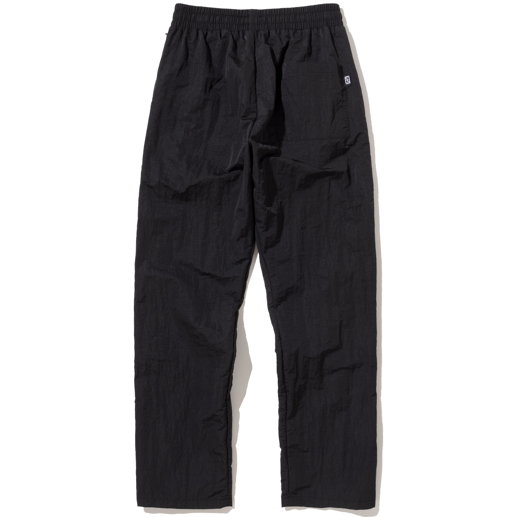 Two Way Side Zipper Nylon Pants - Black,NOT4NERD