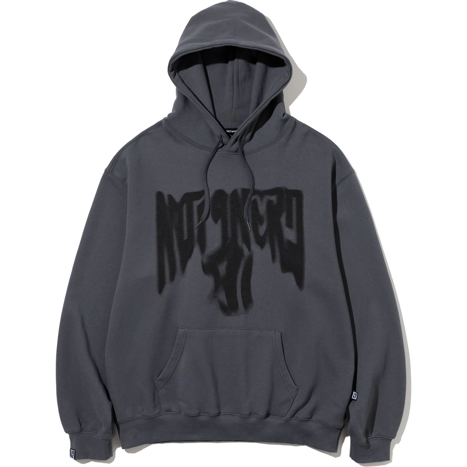 Blur Logo Pullover Hood - Dark Grey,NOT4NERD
