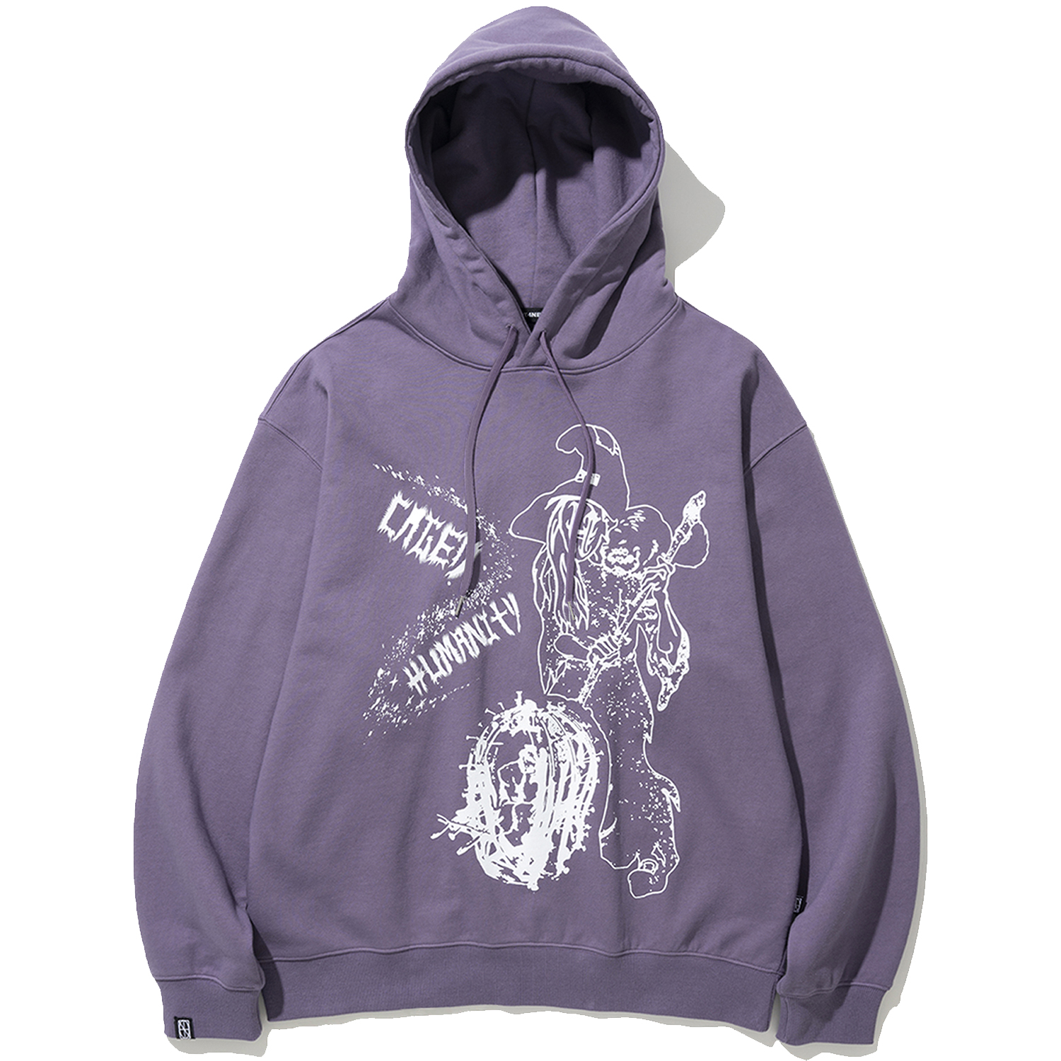 Caged Humanity Pullover Hood - Purple,NOT4NERD