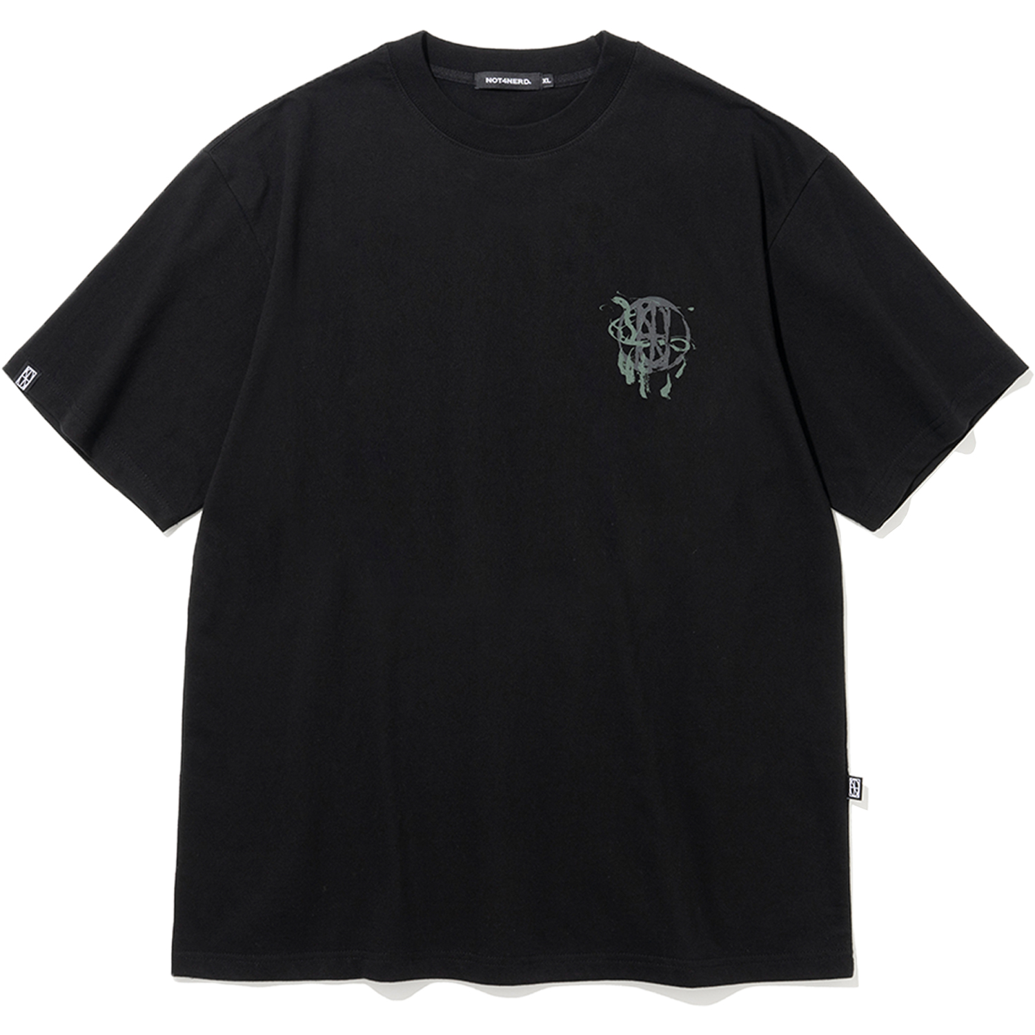 [4월 19일 예약배송] Wine Glass T-Shirts - Black,NOT4NERD