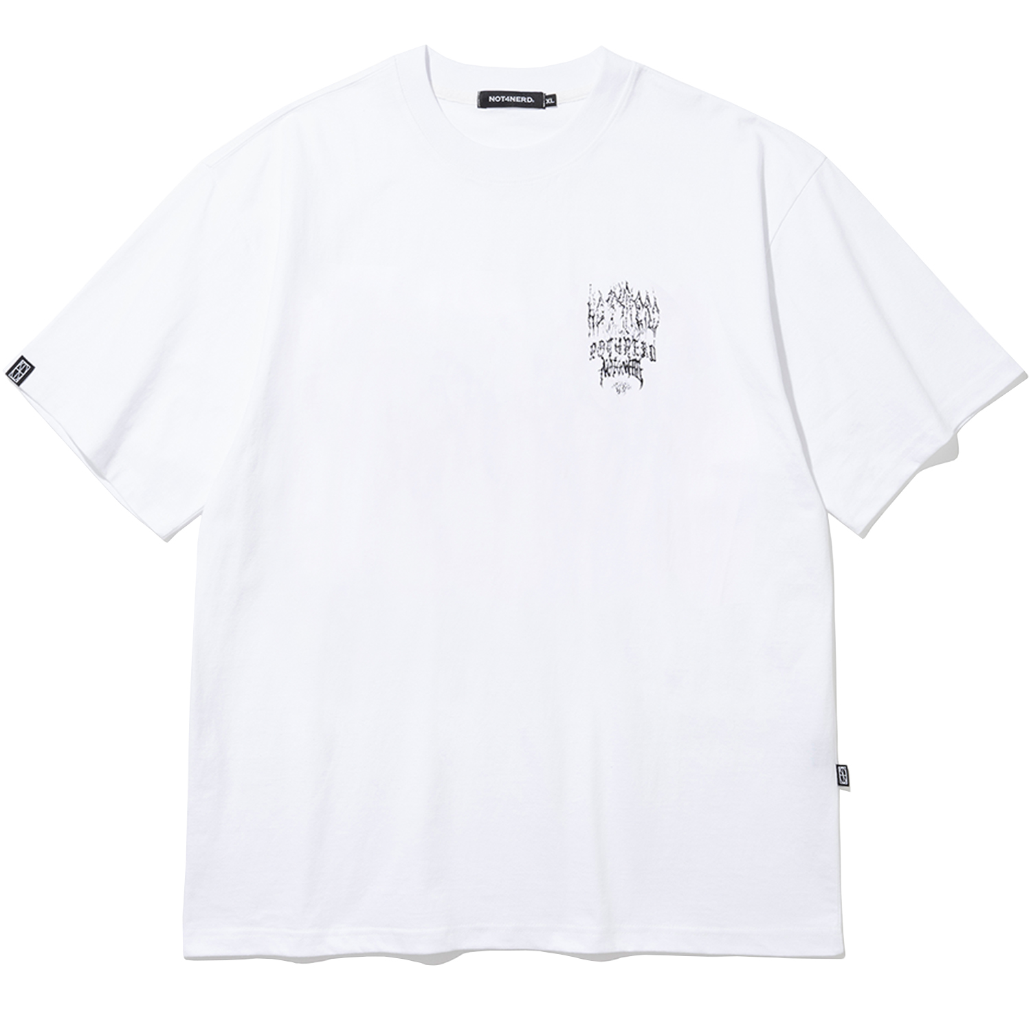 24Multi Logo T-Shirts - White,NOT4NERD