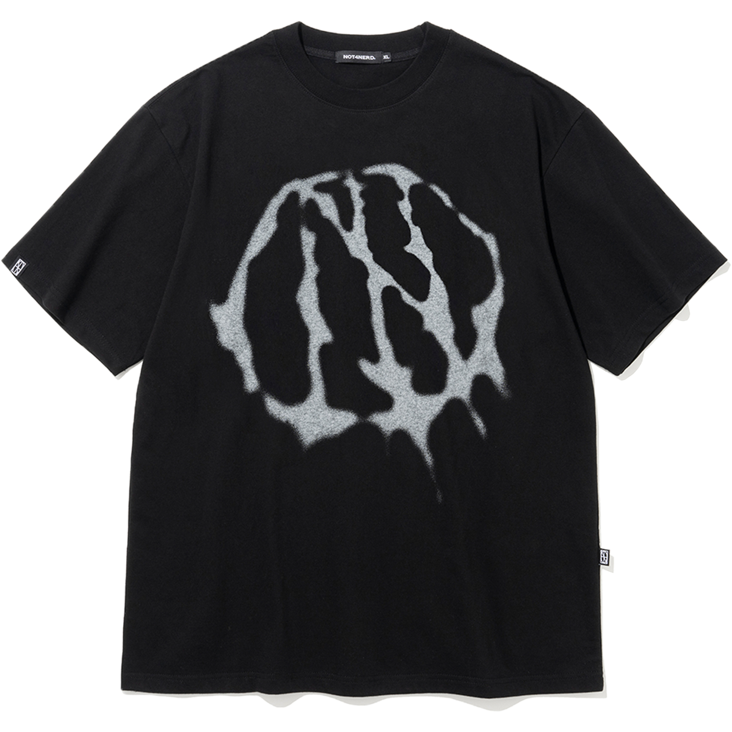 Ink Bleed T-Shirts - Black,NOT4NERD