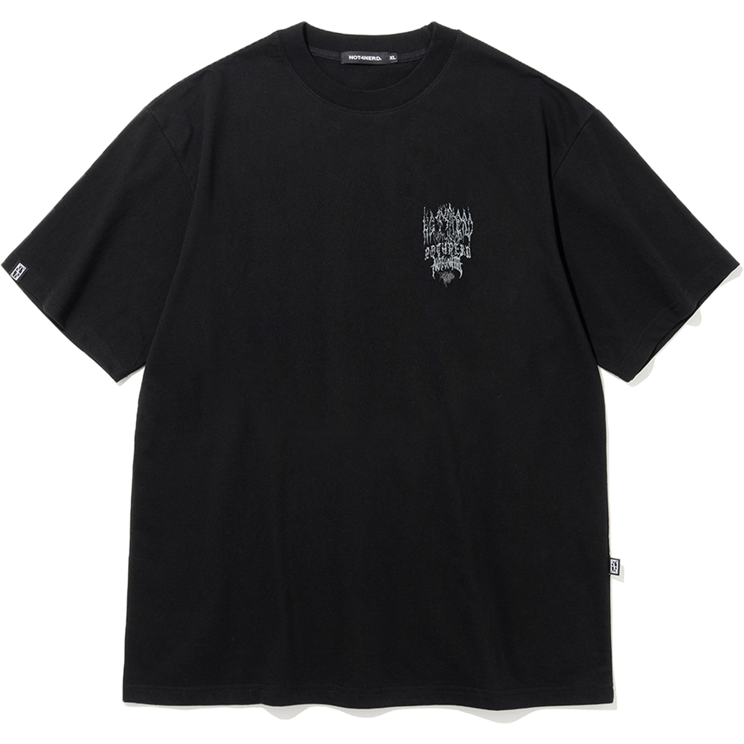 24Multi Logo T-Shirts - Black,NOT4NERD