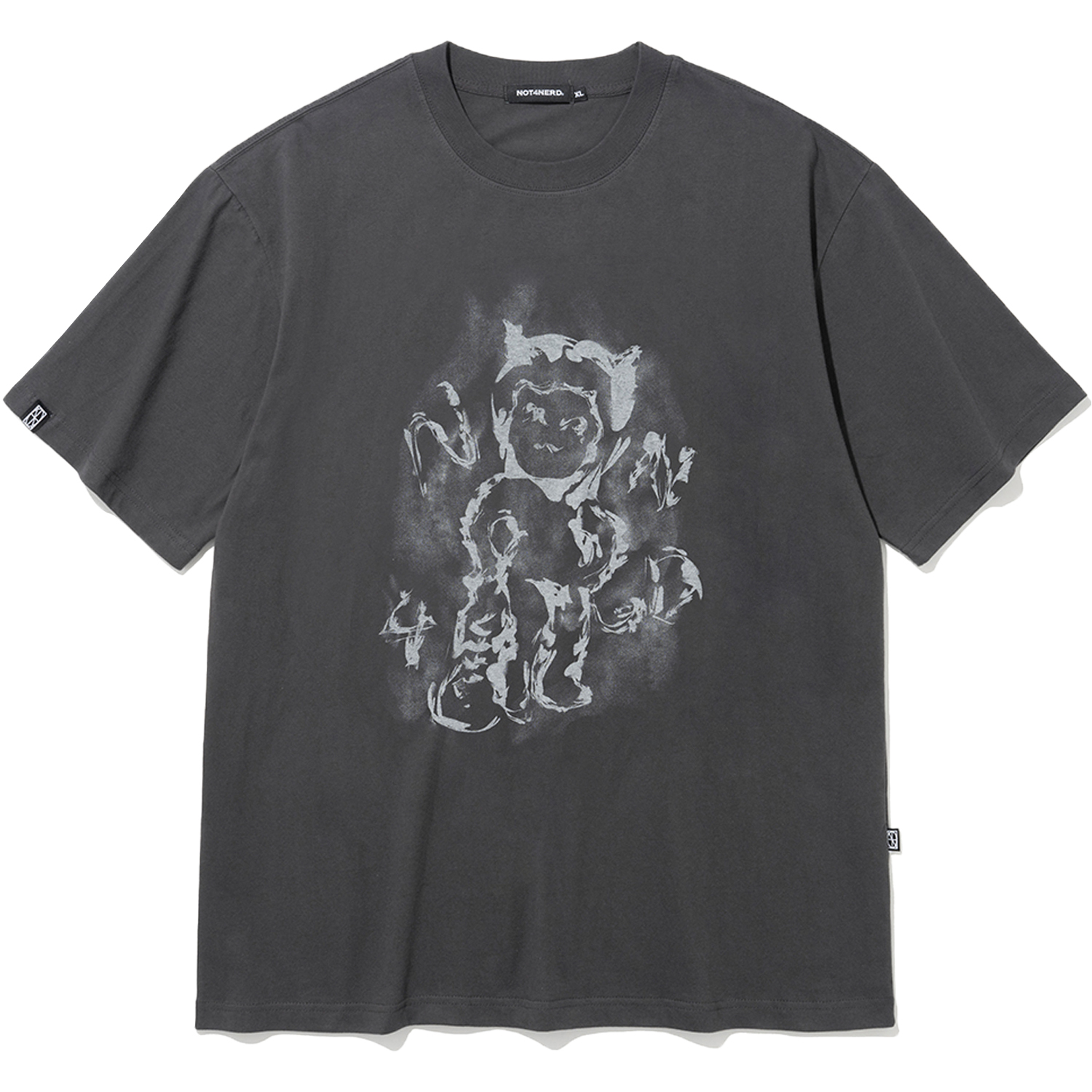 [4월 19일 예약배송] Baby Dokkaebi T-Shirts - Charcoal,NOT4NERD