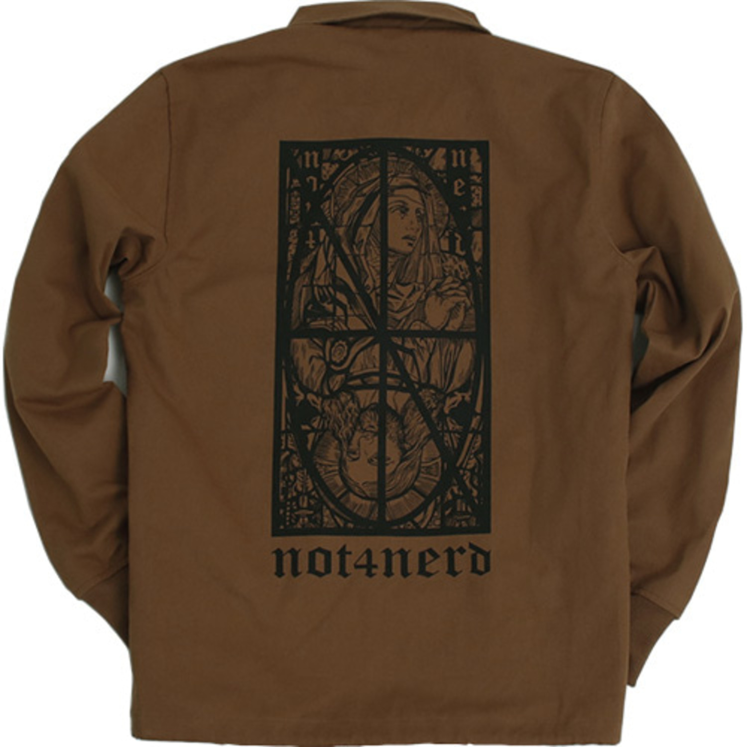 Two Faces Twill Coach Jacket [Brown],NOT4NERD