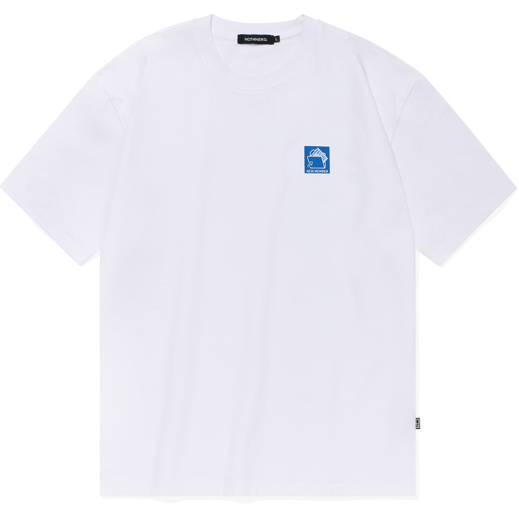 Square Folder logo T-Shirts White,NOT4NERD