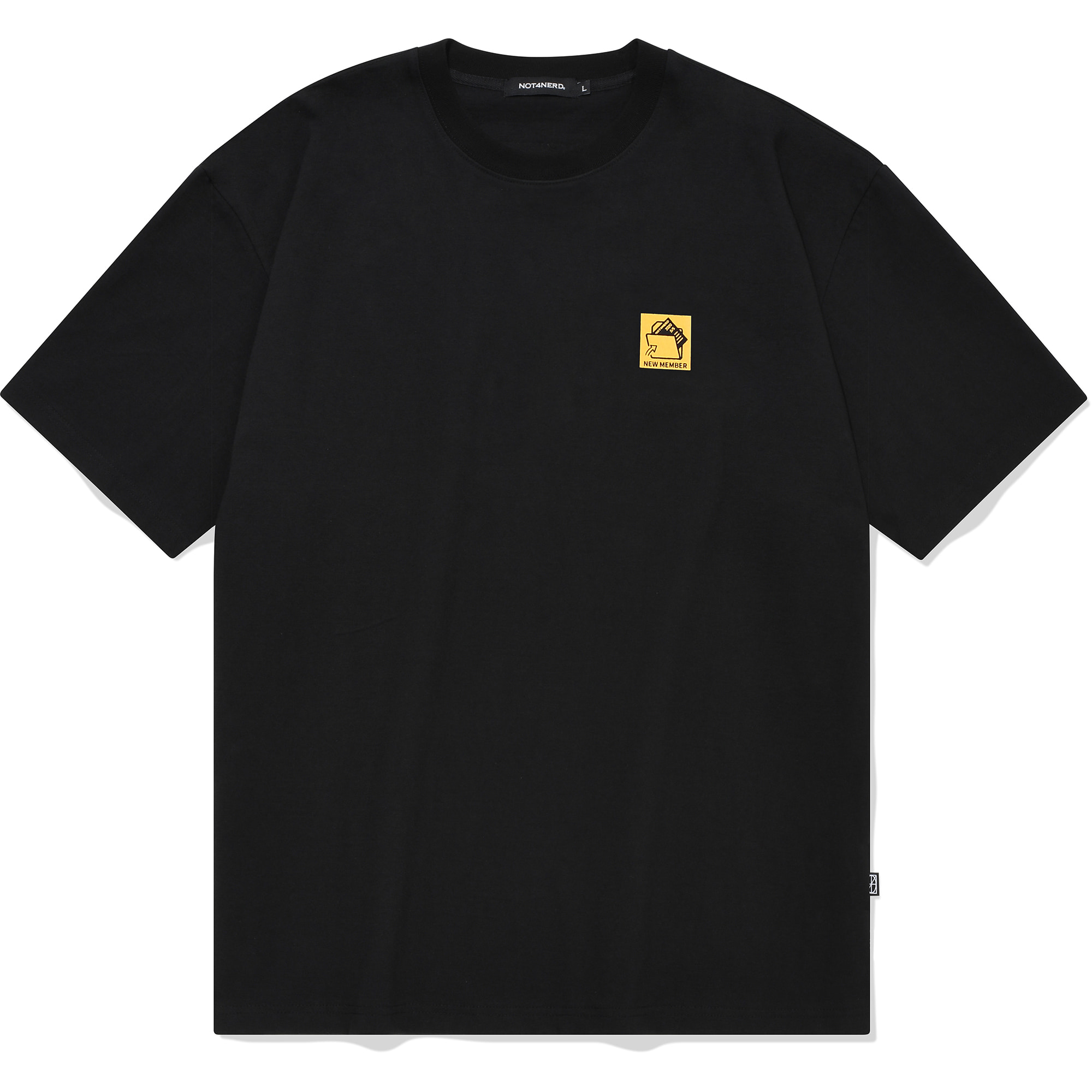 Square Folder logo T-Shirts Black,NOT4NERD