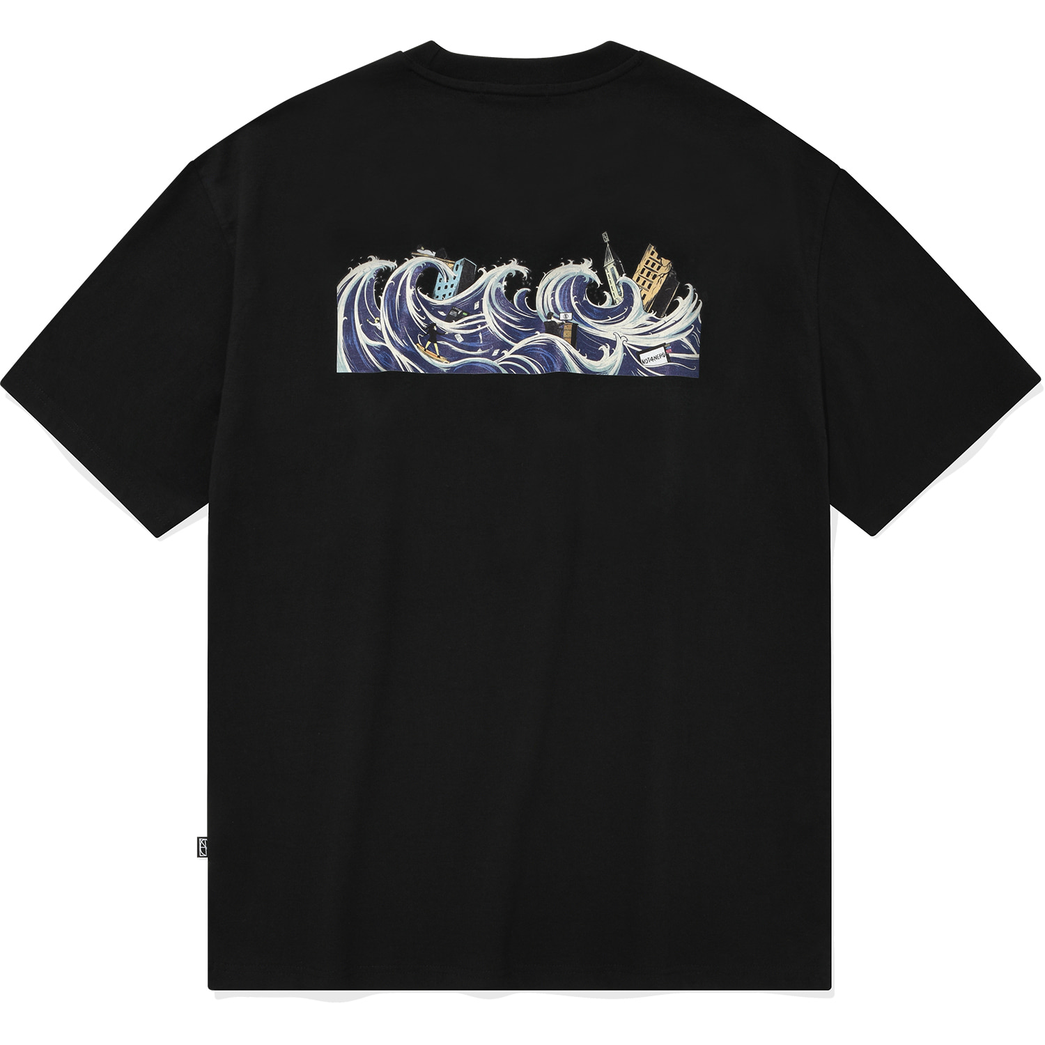 Tidal Wave T-Shirts Black,NOT4NERD
