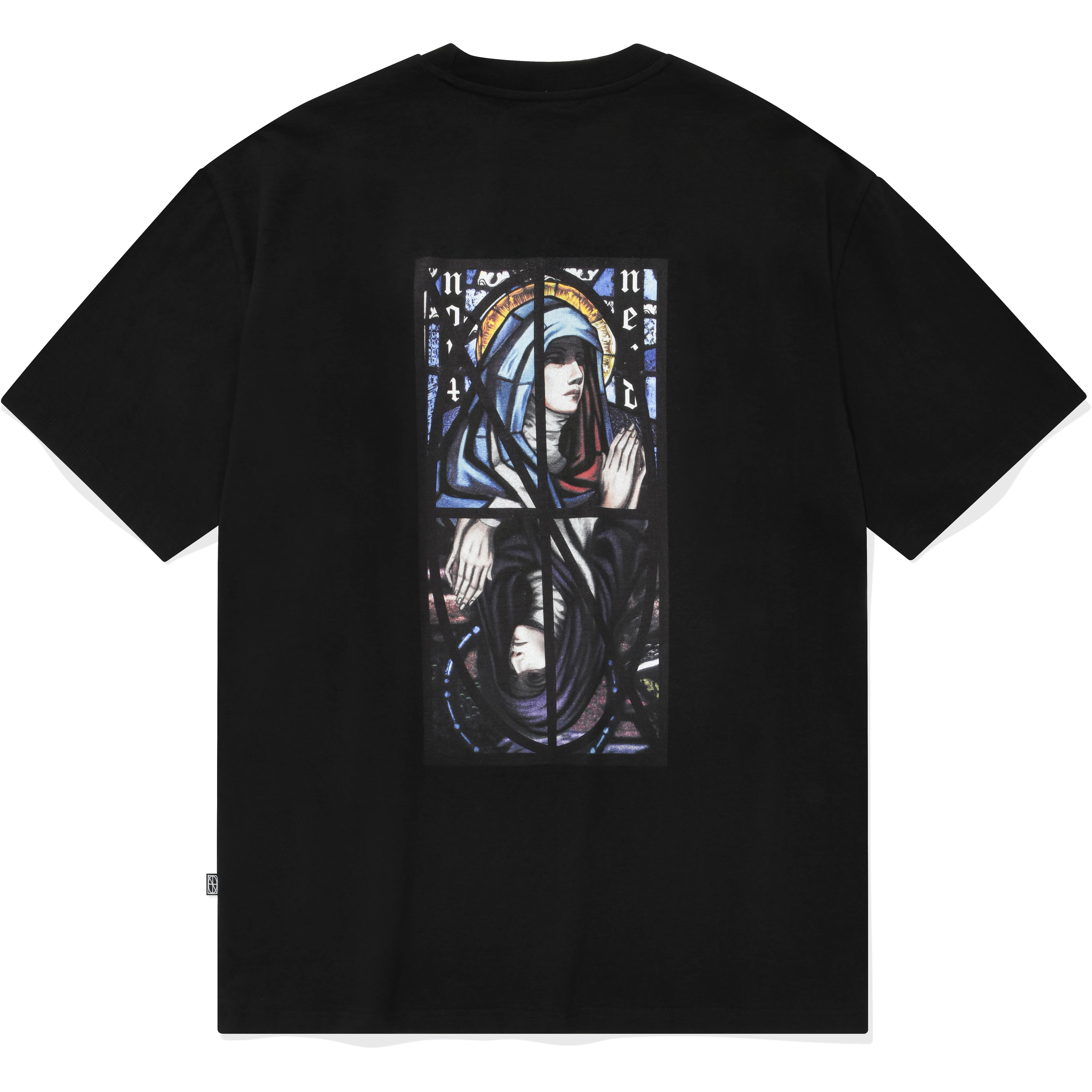 Remake Two Virgin Mary T-Shirts Black,NOT4NERD