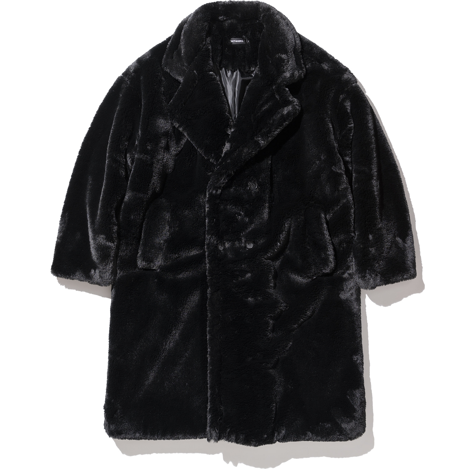 Symbol Fur Coat Black,NOT4NERD