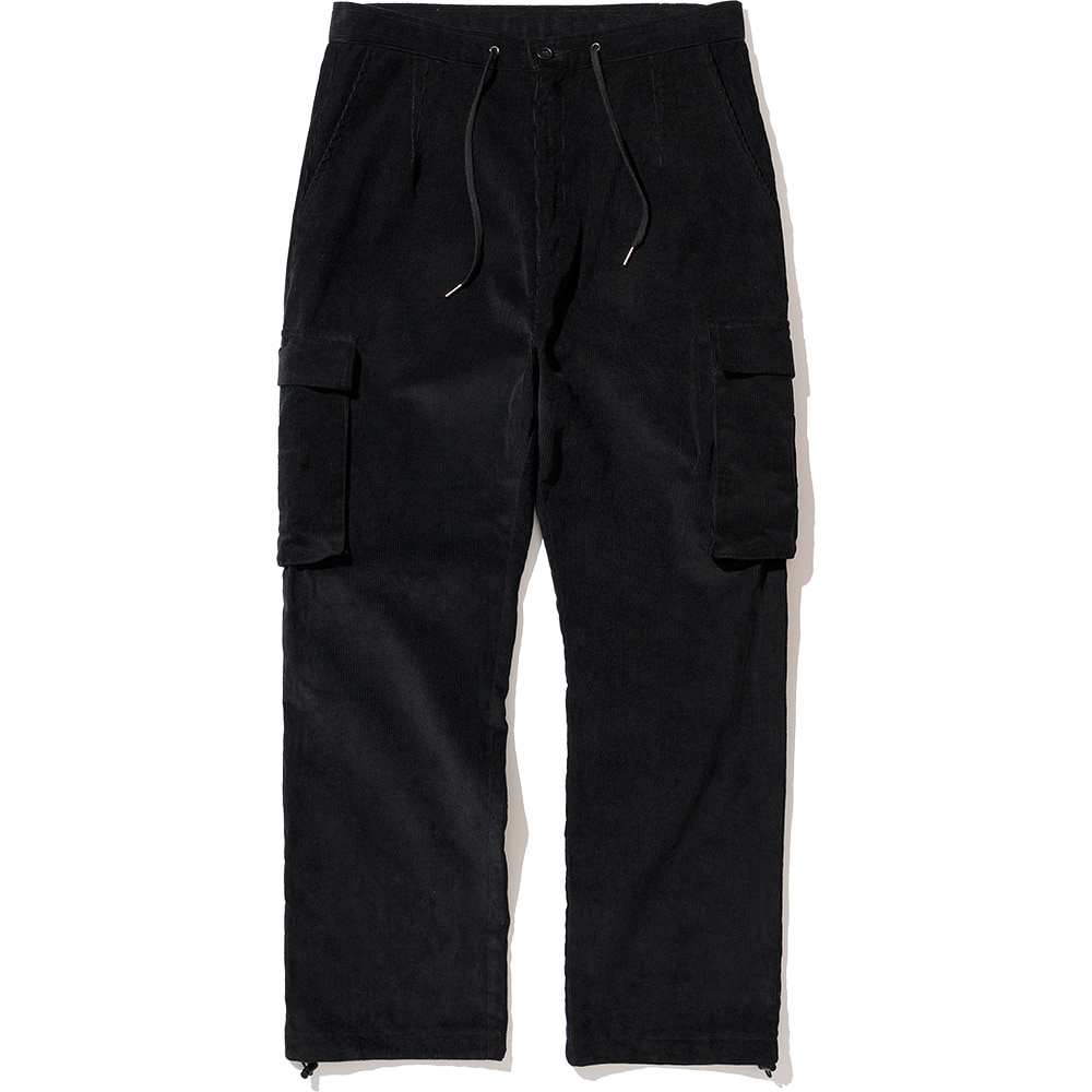Corduroy Cargo Pants Black,NOT4NERD