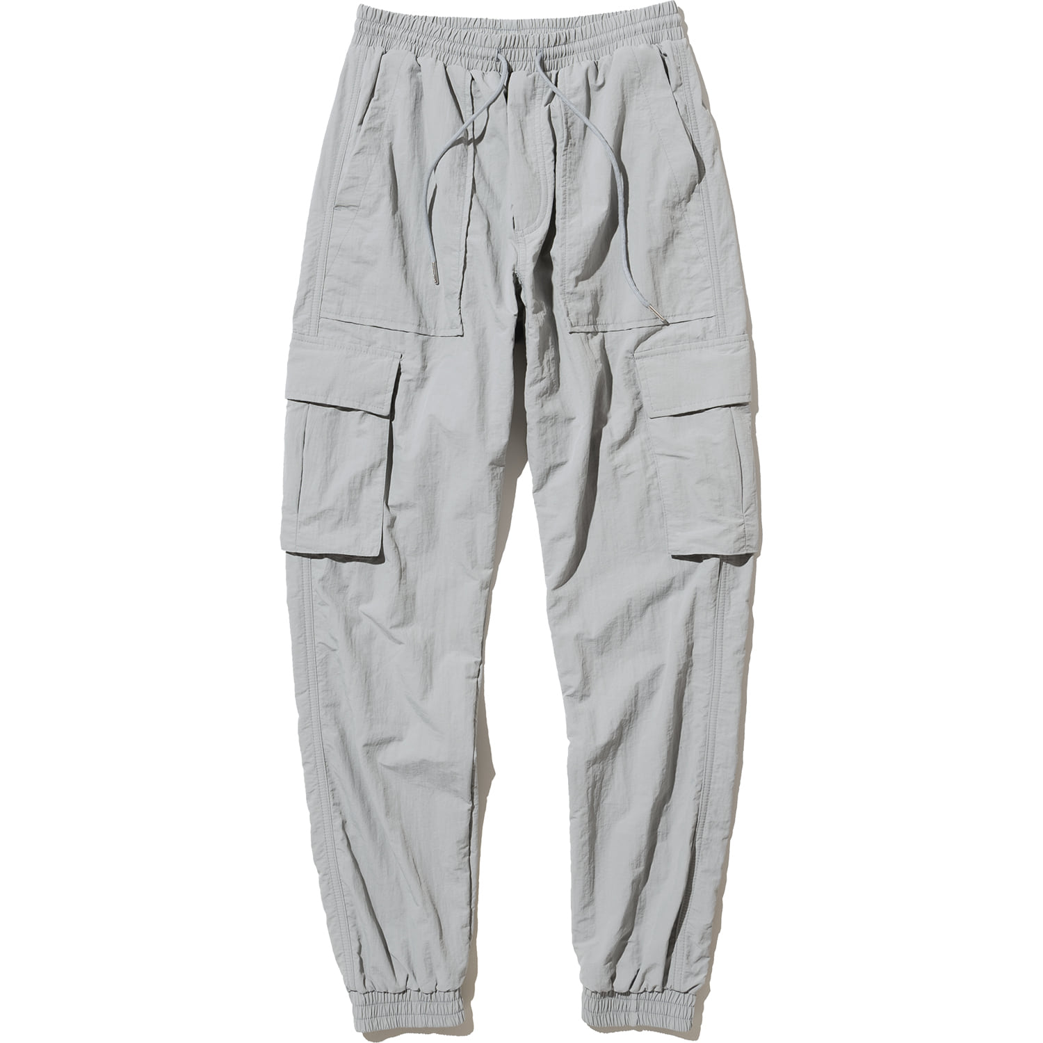 Nylon Cargo Jogger Pants - Light Grey,NOT4NERD