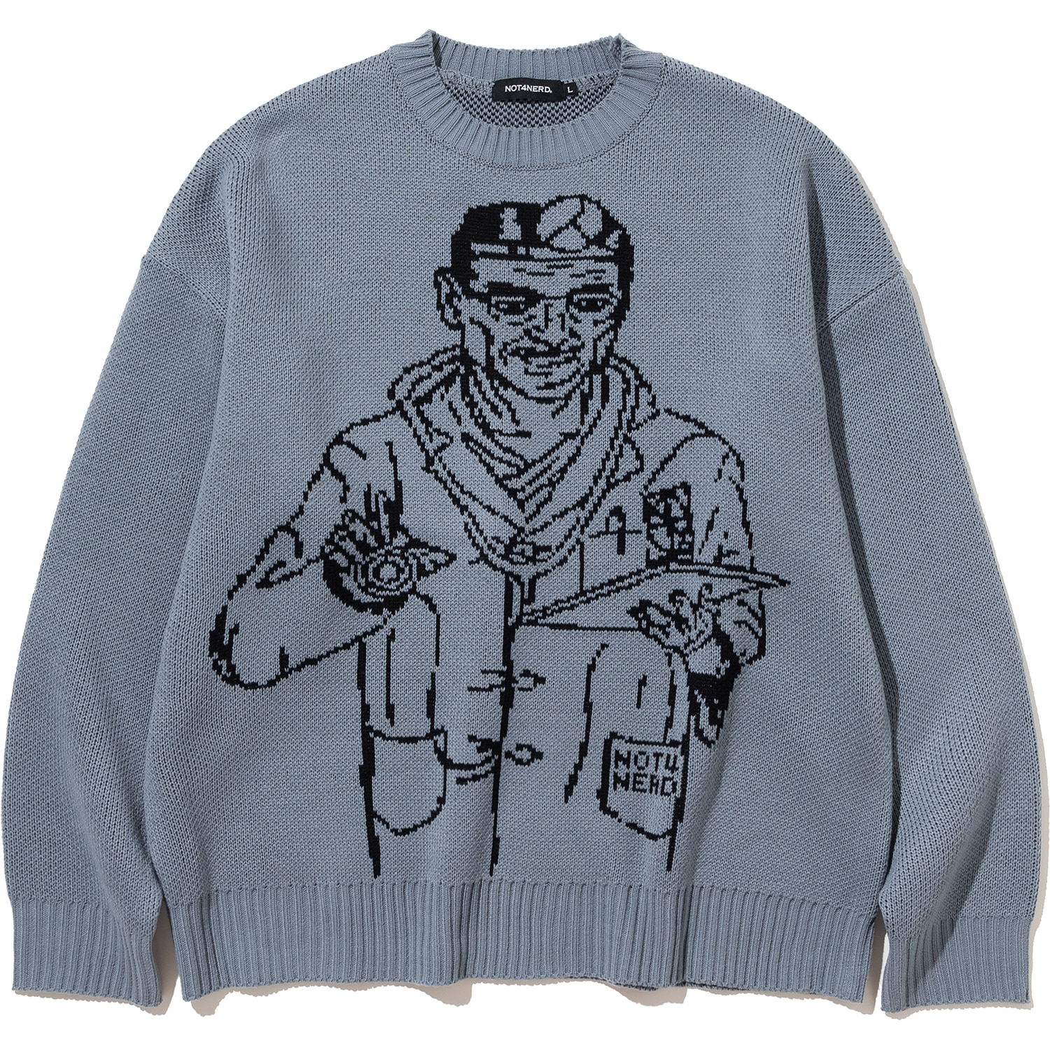 Doctor Knit Sweater - Blue Grey,NOT4NERD