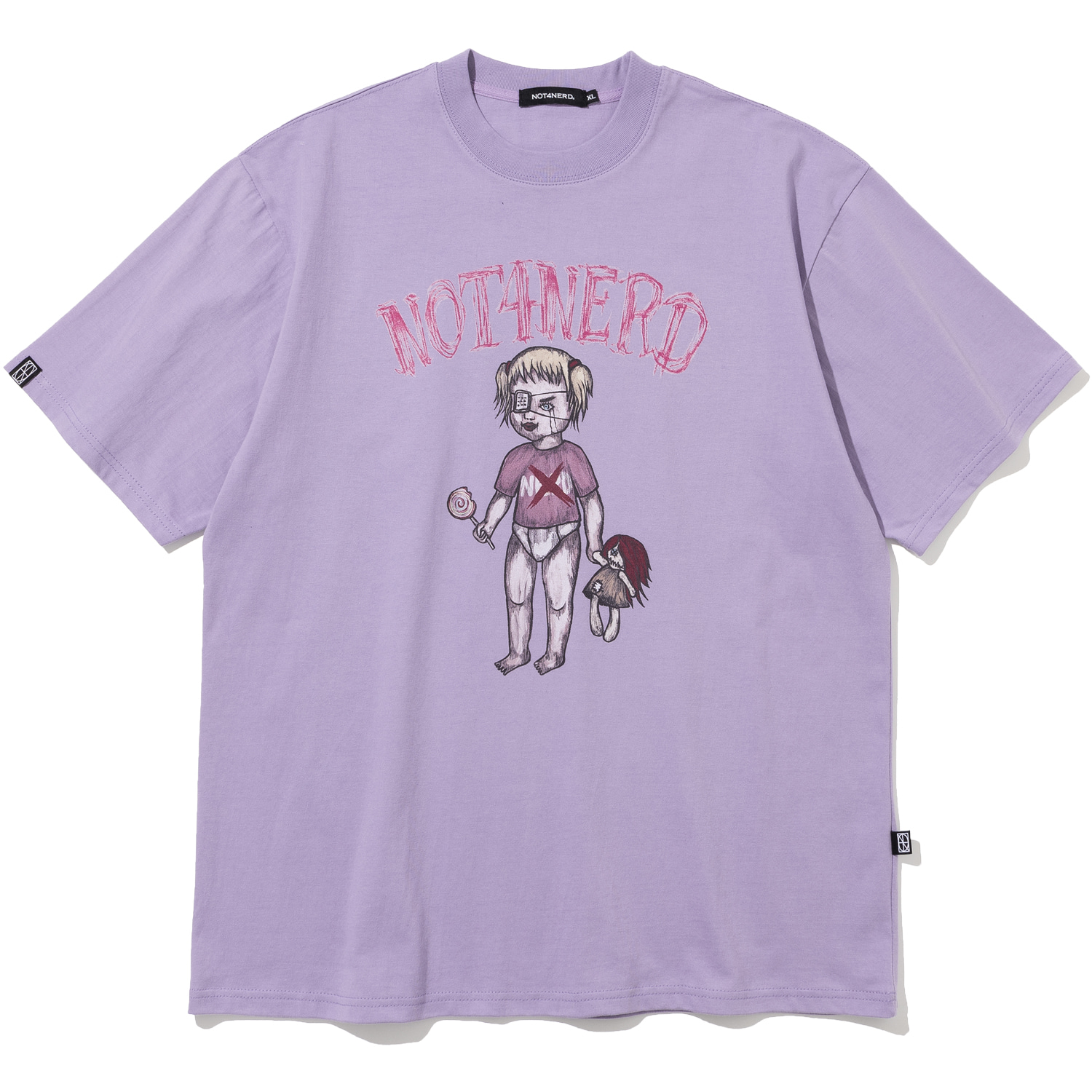 Little Girl T-Shirts - Purple,NOT4NERD