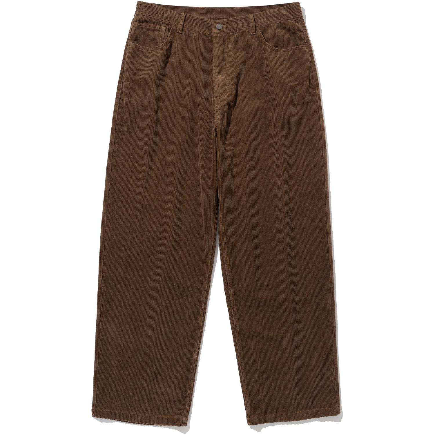 Corduroy Loose Wide Pants - Brown,NOT4NERD