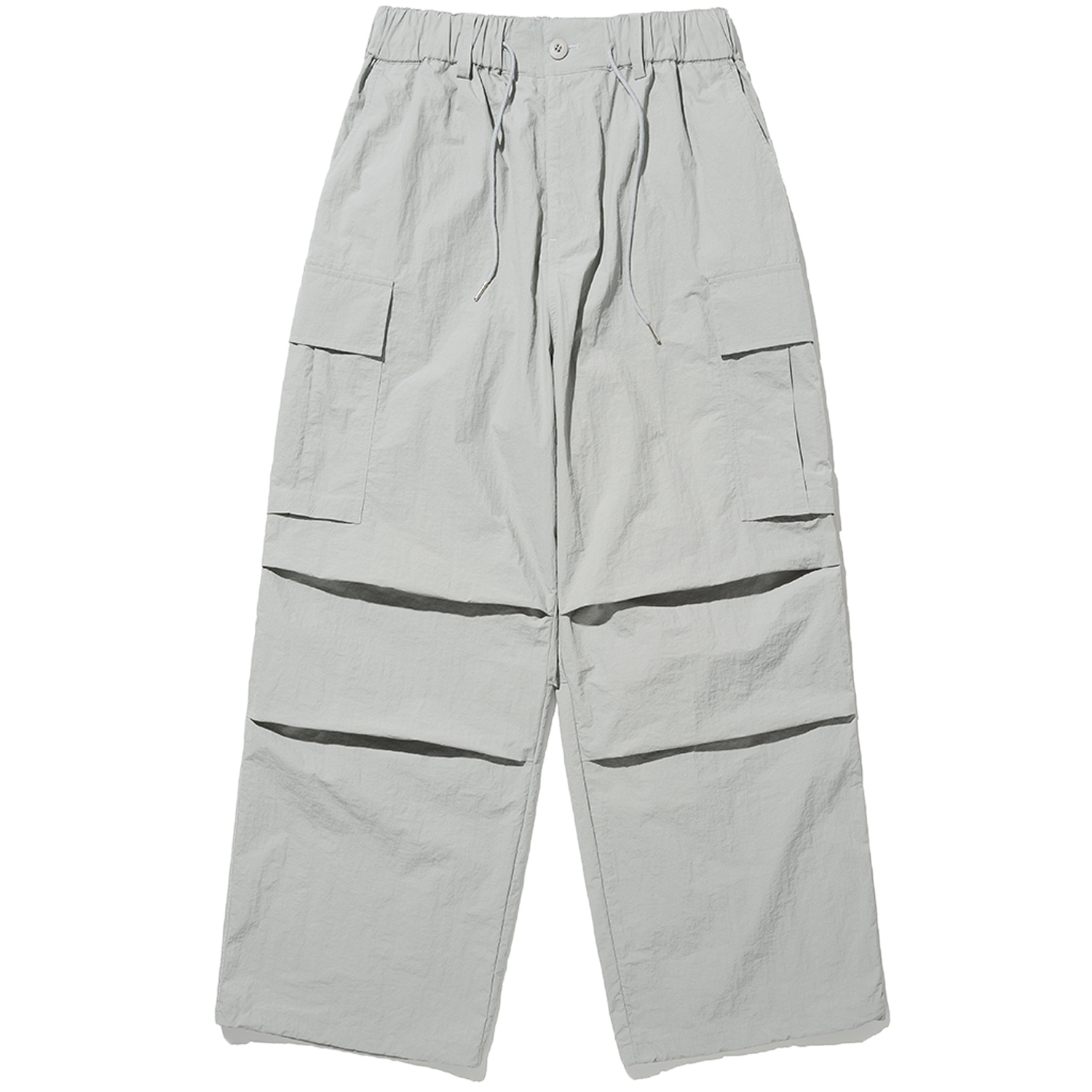 [4월 29일 예약배송] Parachute Nylon Cargo Pants - Light Grey,NOT4NERD