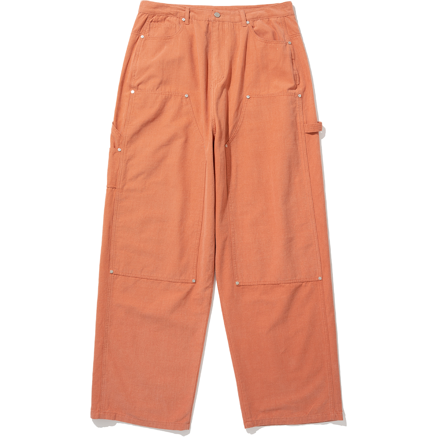 Relax Fit Carpenter Pants - Orange,NOT4NERD