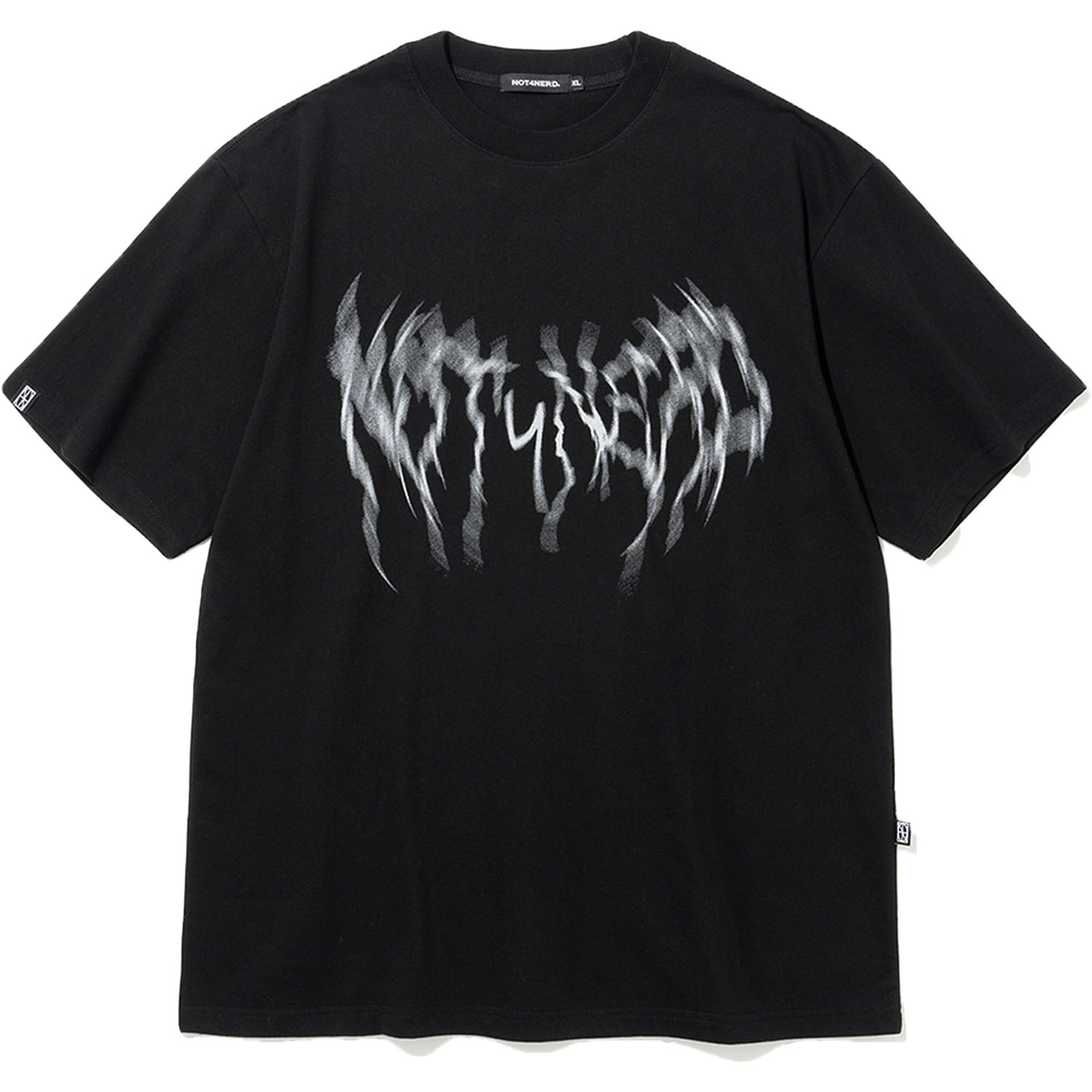 [4월 26일 예약배송] Thunder Blur Logo T-Shirts - Black,NOT4NERD