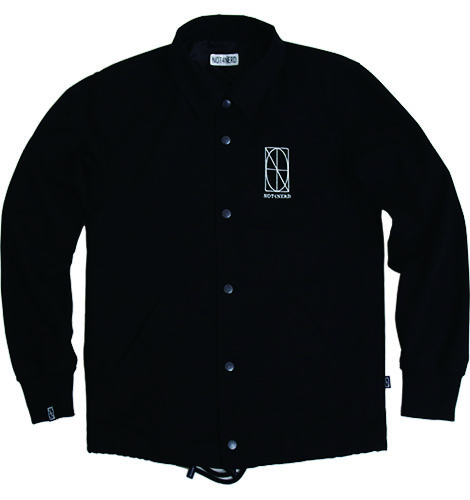 Two Faces Twill Coach Jacket [Black],NOT4NERD