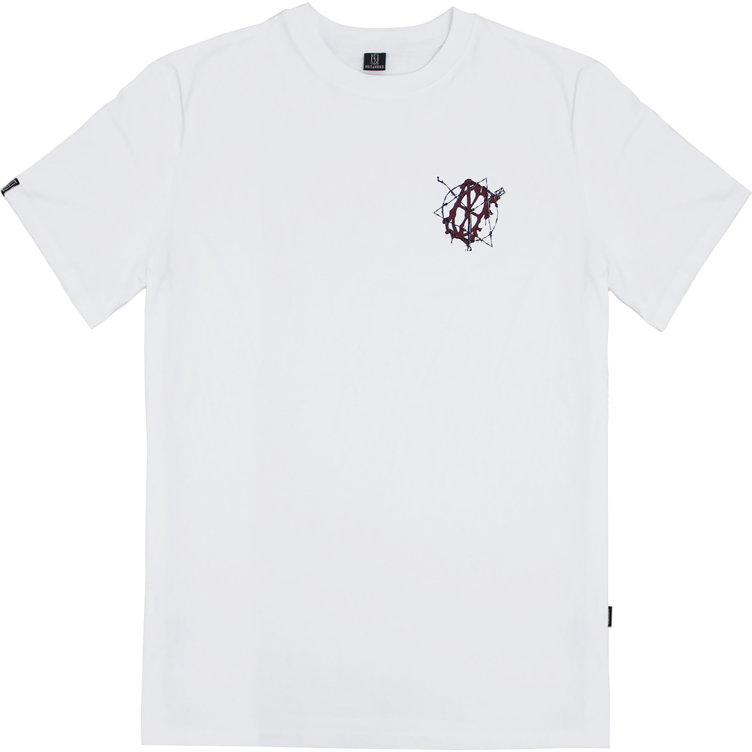 Wire Entanglement T-Shirts [White],NOT4NERD