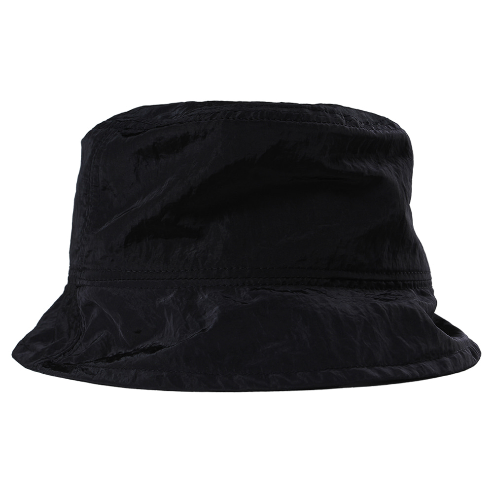 Nylon Metal Bucket Hat [Black],NOT4NERD