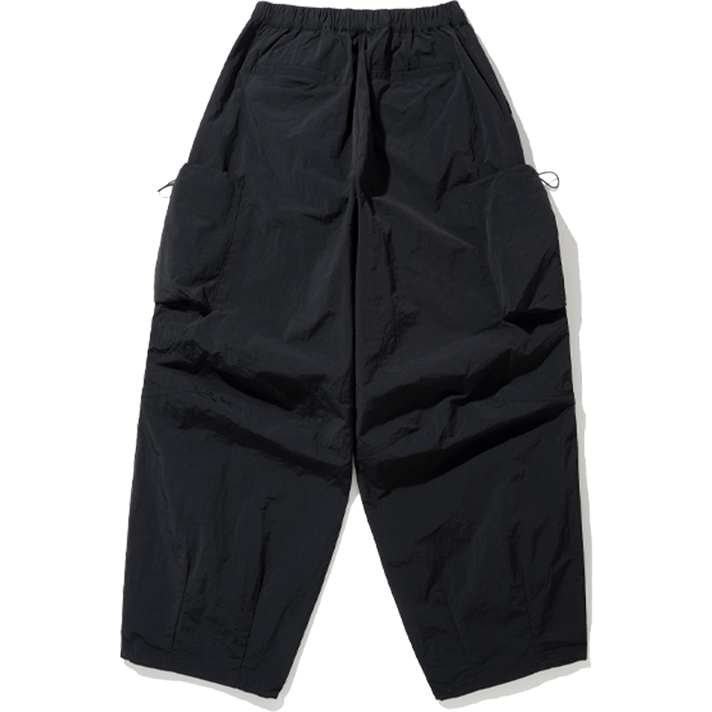 [5월 24일 예약배송] Nylon Big Pocket Parachute Pants -  Black,NOT4NERD